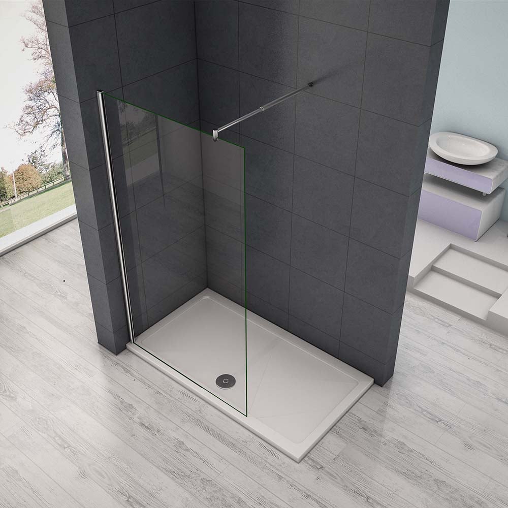 Aica Paroi De Douche 120x200cm En 8mm Verre Anticalcaire Paroi Latérale Douche Italienne - 2