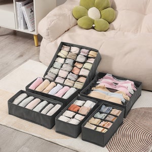 Scatola a Scomparti, Cassetto Organizer per Biancheria Intima, Pieghevole per Ca