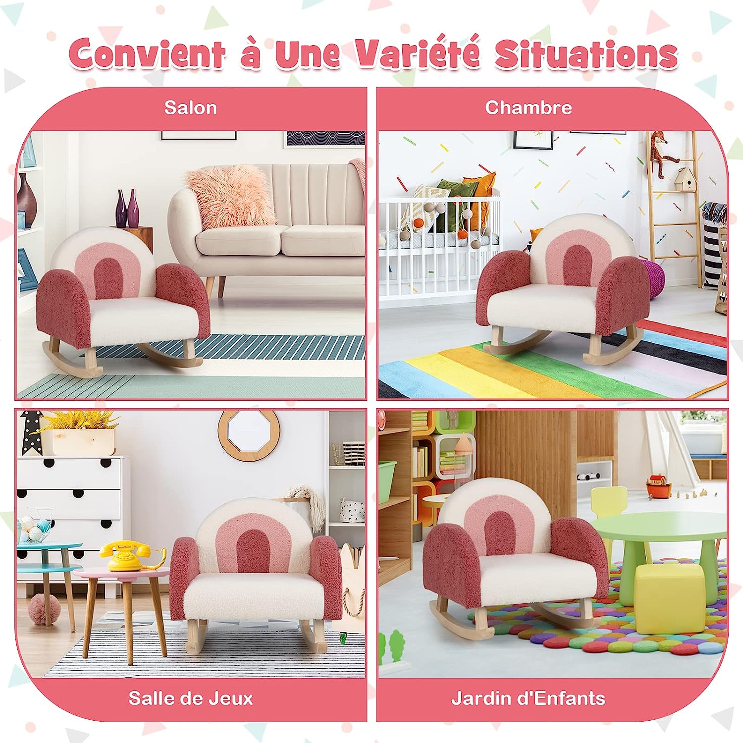 Poltrona Design Poltroncina Per Cameretta Sedia A Dondolo Per