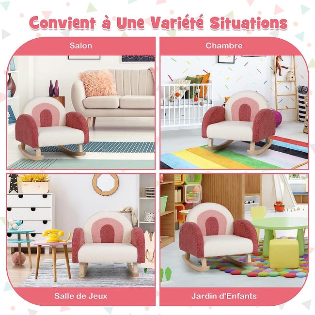 Poltrona Design Poltroncina Per Cameretta Sedia A Dondolo Per