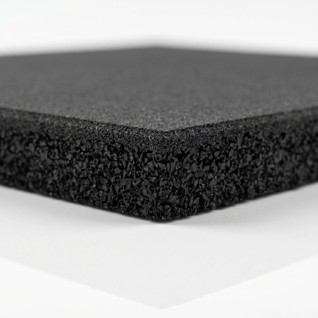 Loseta caucho antigolpes 500x500x40 mm negra para gimnasio y áreas de juego | Lestare - 4