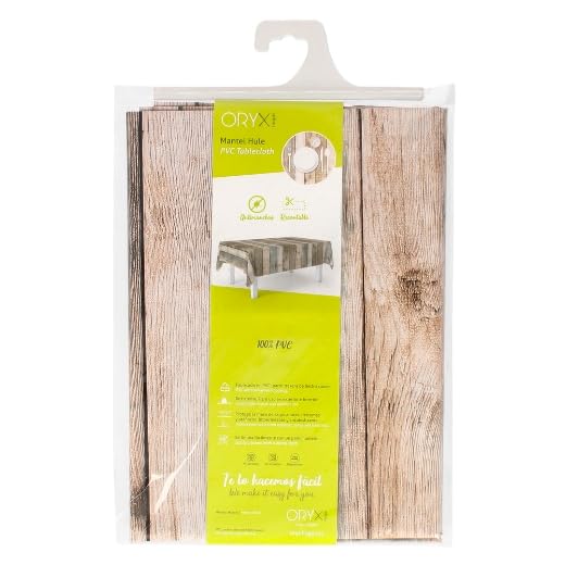 Mantel Hule Rectangular Tablones Madera Impermeable Antimanchas PVC 140 x 250 cm. Recortable Uso Interior y Exterior - 6