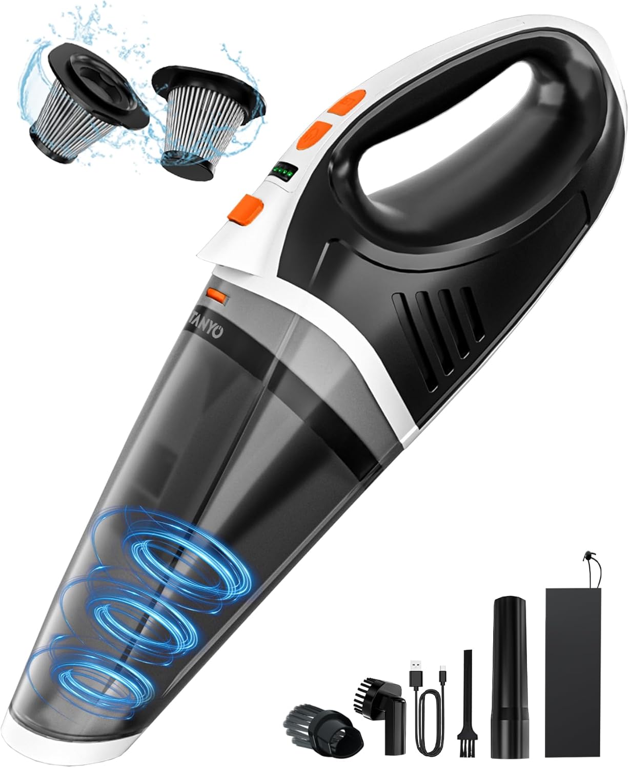 Aspirateur à main sans fil 20000Pa, Machine de nettoyage puissante pour voiture, passoire métallique, Portable Aspirateur à main sans fil 20000Pa, Machine de nettoyage puissante pour voiture, passoire métallique, Portable
