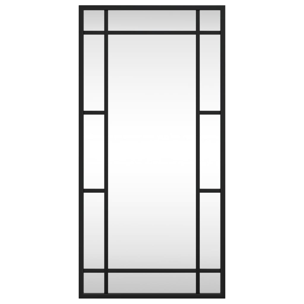 Miroir mural，Miroir Entrée Maison Salle de Bain，Décoration Miroir noir 30x60 cm rectangulaire fer948992 - 3