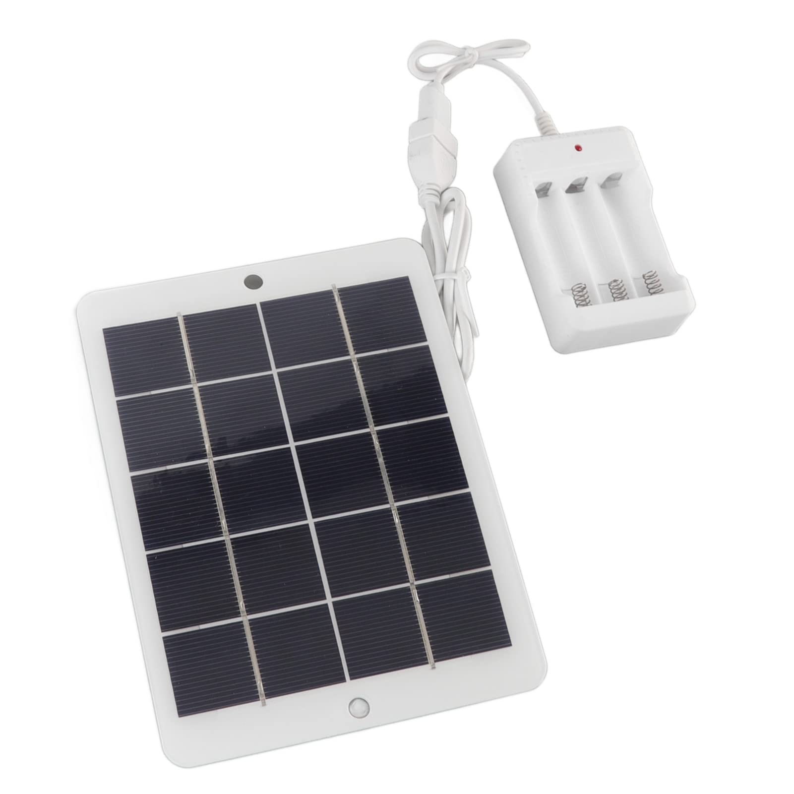 CARICABATTERIE A PANNELLO SOLARE EFFICIENTE 3W 5V PORTATILE PER USO ESTERNO - 7