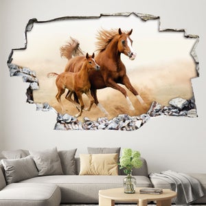 Trompe l'Oeil Sticker Mural - Bibliothèque Etagère Porte - Décoration Autocollant avec Poster (93x205 cm
