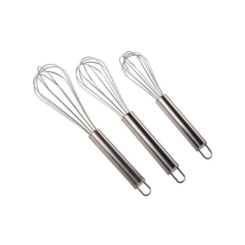 Set Di 4 Fruste Semiautomatiche In Acciaio Inox – 3 Dimensioni (26/31/36 Cm) + 1 Separatore Uova, Per Montare E Mescolare, Design Monopezzo Facile Da Pulire