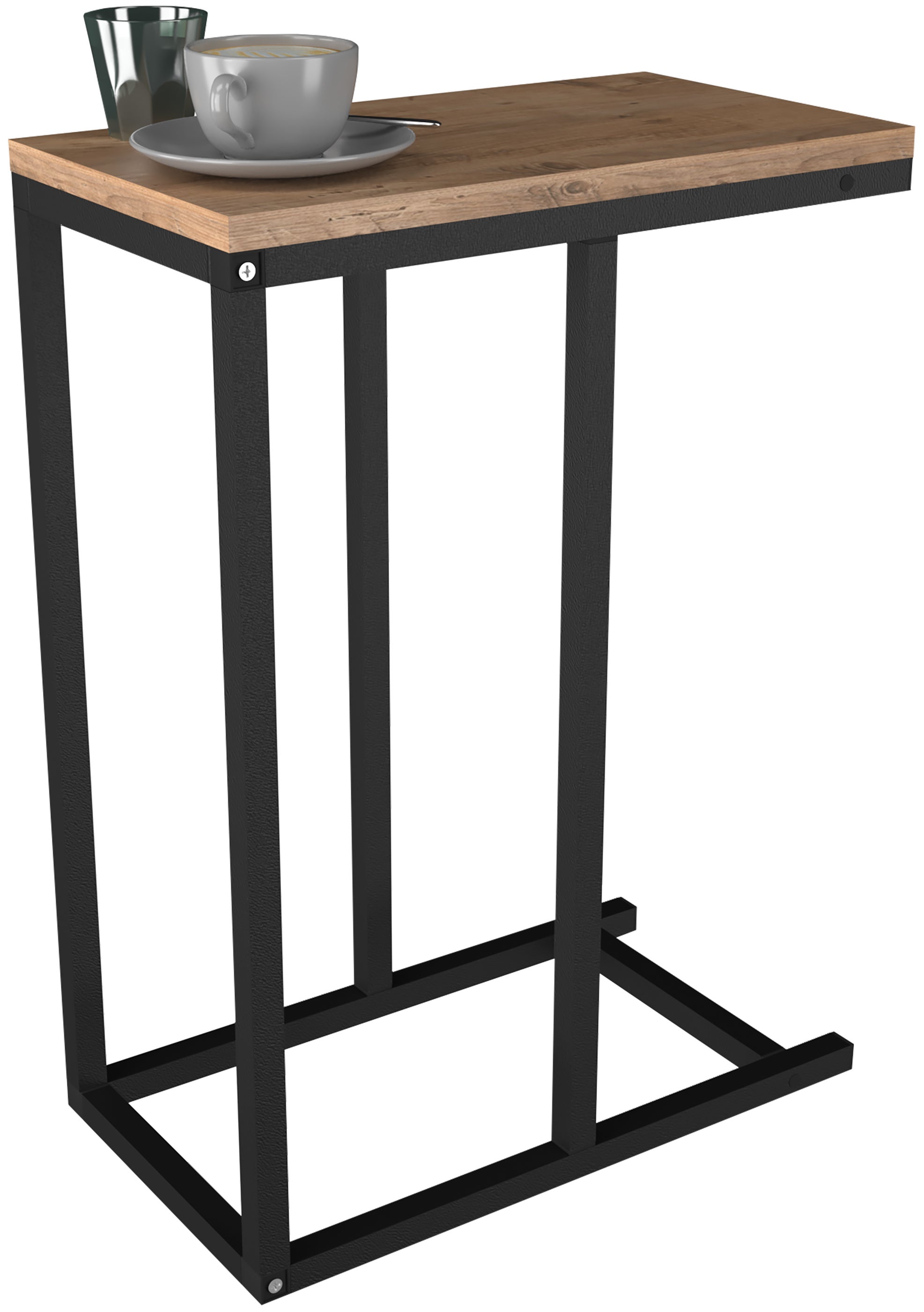 Stół boczny i stolik kawowy Insasi Dąb miodowy W. 63 x S. 26 x G. 46 cm