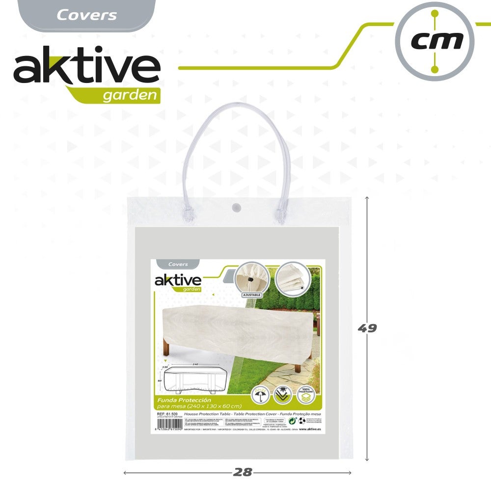 Cobertura impermeável para mesa de jardim 240x130x60 cm Aktive Garden - 7