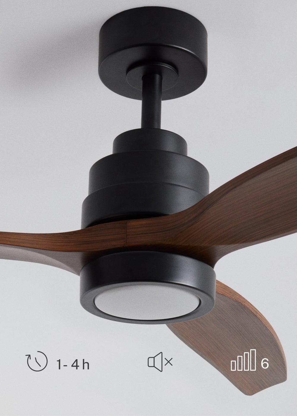 CREATE - WIND STYLANCE - Ventilateur de plafond silencieux 40 W avec pales en ABS technique Ø 132 cm avec éclairage avec wifi - 4