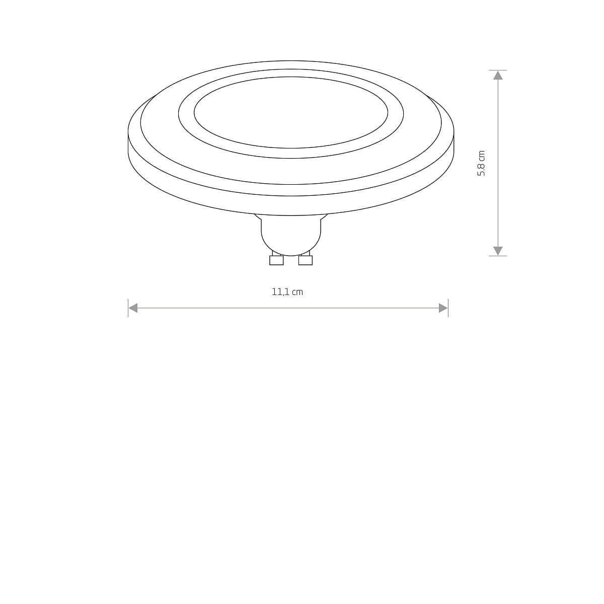 Żarówka LED ES111 9W okrągły mleczna Neutralna biel 4000K 900lm Nowodvorski Lighting - 3