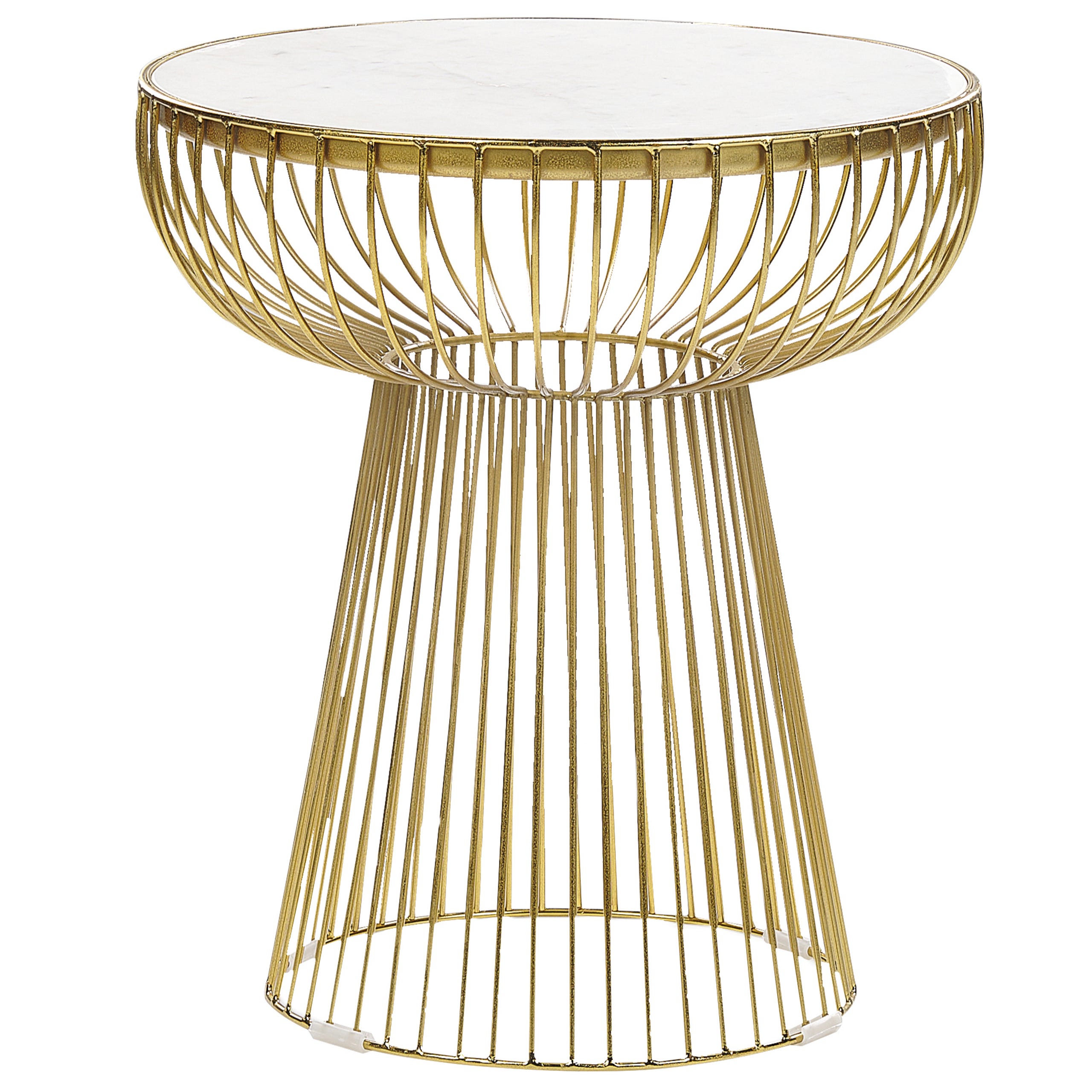 Table d\'appoint CHEYNES Marbre Doré | Leroy Merlin