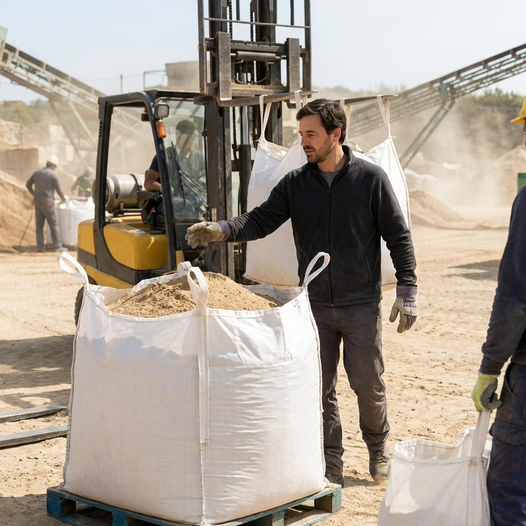 5x | Big Bag pour Sable ou Terre | Big Bag Standard 1m³ - 4