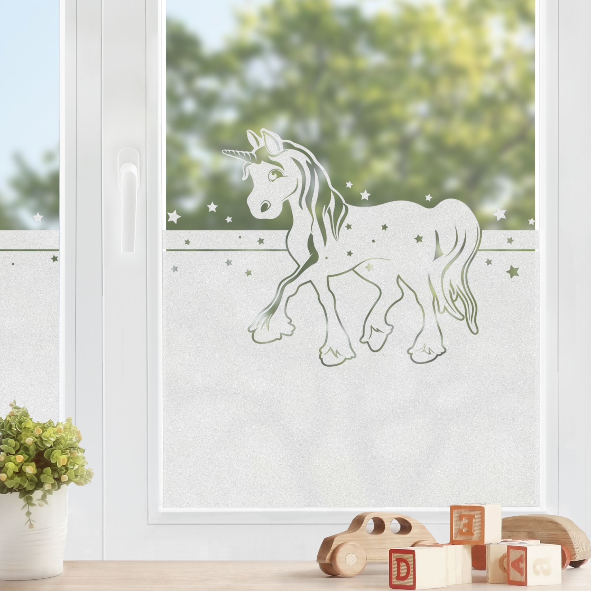 Lámina ventana vinilo privacidad ventana 80 x 180 cm vinilo ventanas intimidad estático vinilo opaco esmerilado 81 dormitorio infantil niña