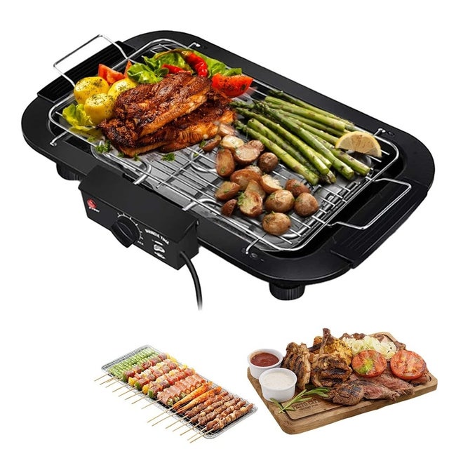 BLUEIY Ventilateur Barbecue Électrique Portable – Souffleur à Batterie Pour Allumer Charbon Rapidement – Idéal Camping Pique-Nique Randonnée
