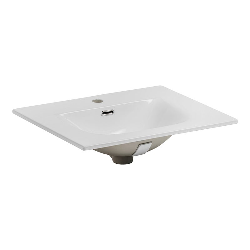 Vasque encastrable céramique blanche 60cm SKY - 3
