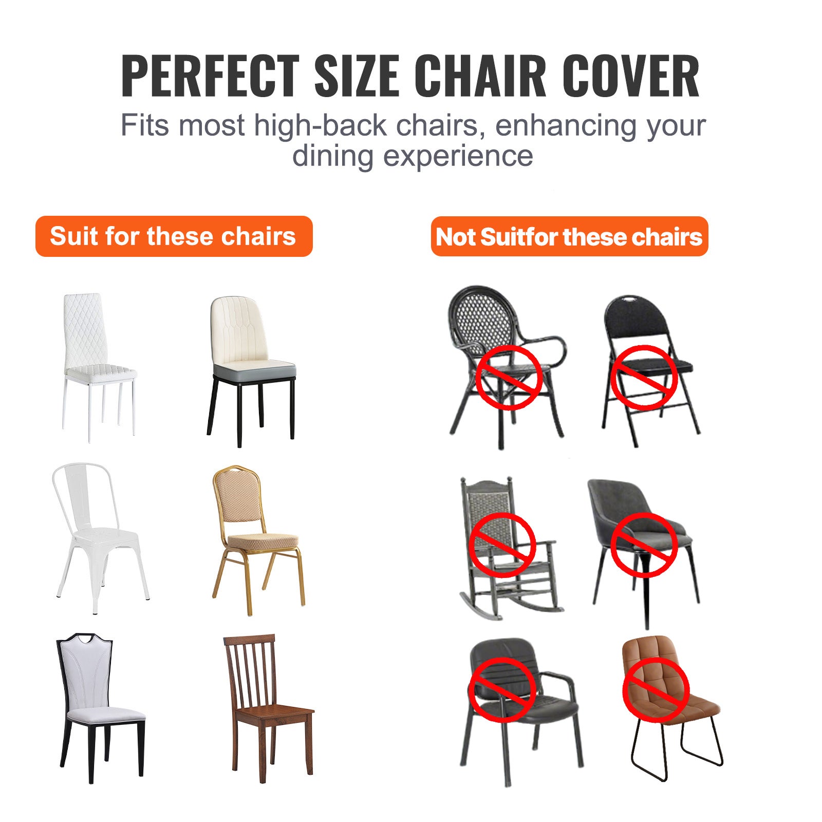 Housses de chaise extensible,SucceBuy ajustement universel,amovibles et lavables,200 pièces blanches pour mariages,vacances et plus - 5