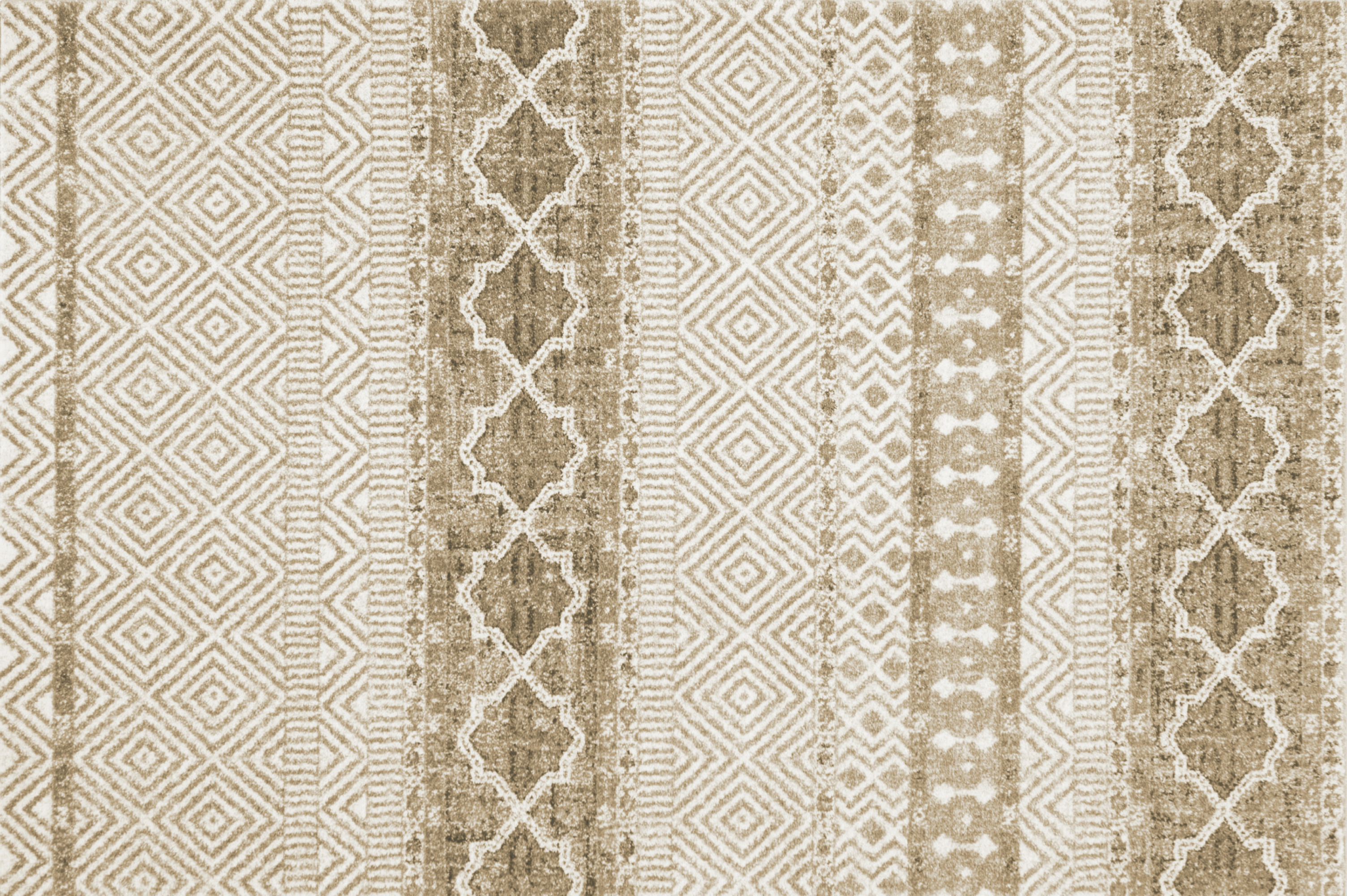 Alfombra de vinilo, marrakech beige 133x200 cm - pvc antideslizante, lisa impresa, vinilica para cocina o salón, lavable