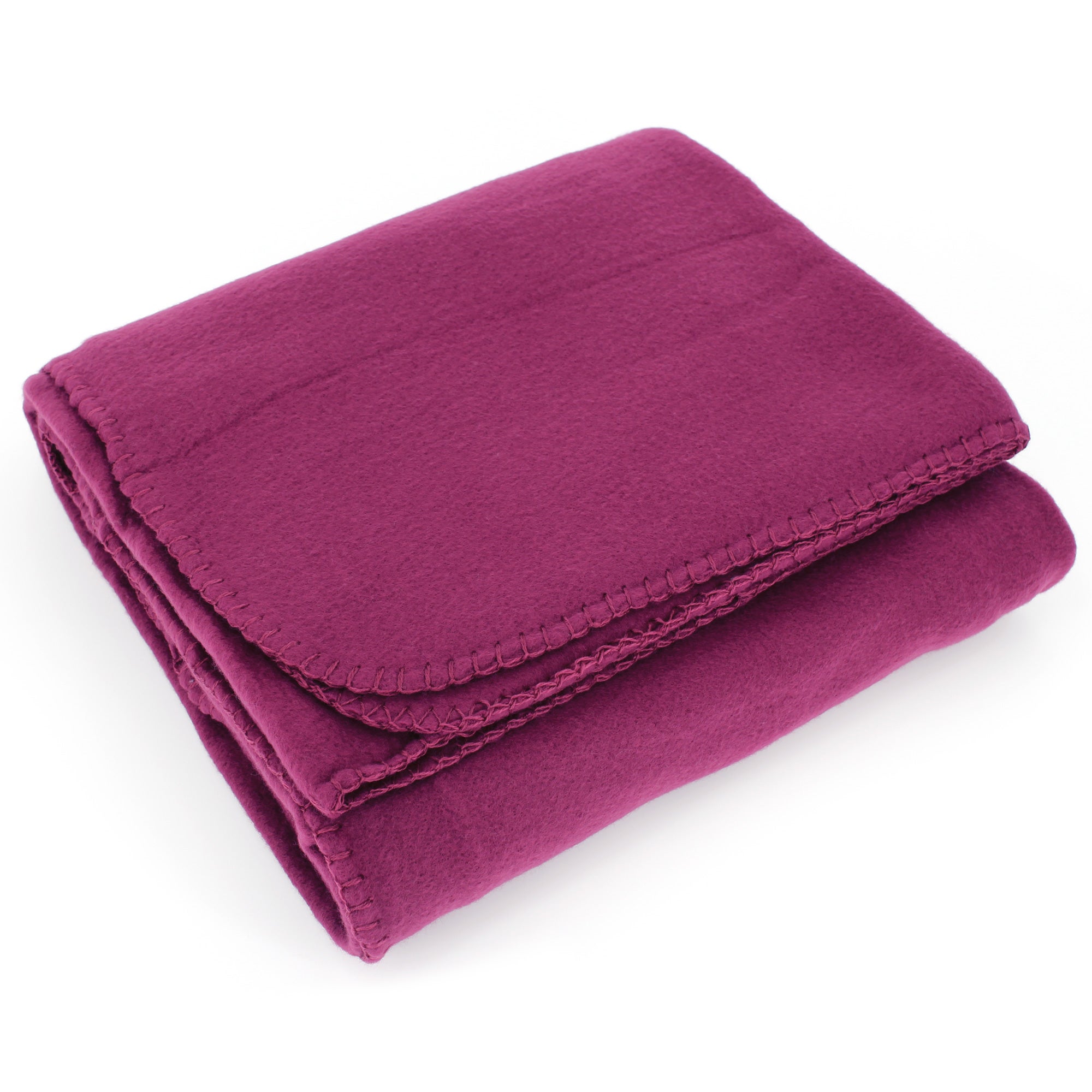 Plaid polaire Uno violet Prune 130x170 cm - 2