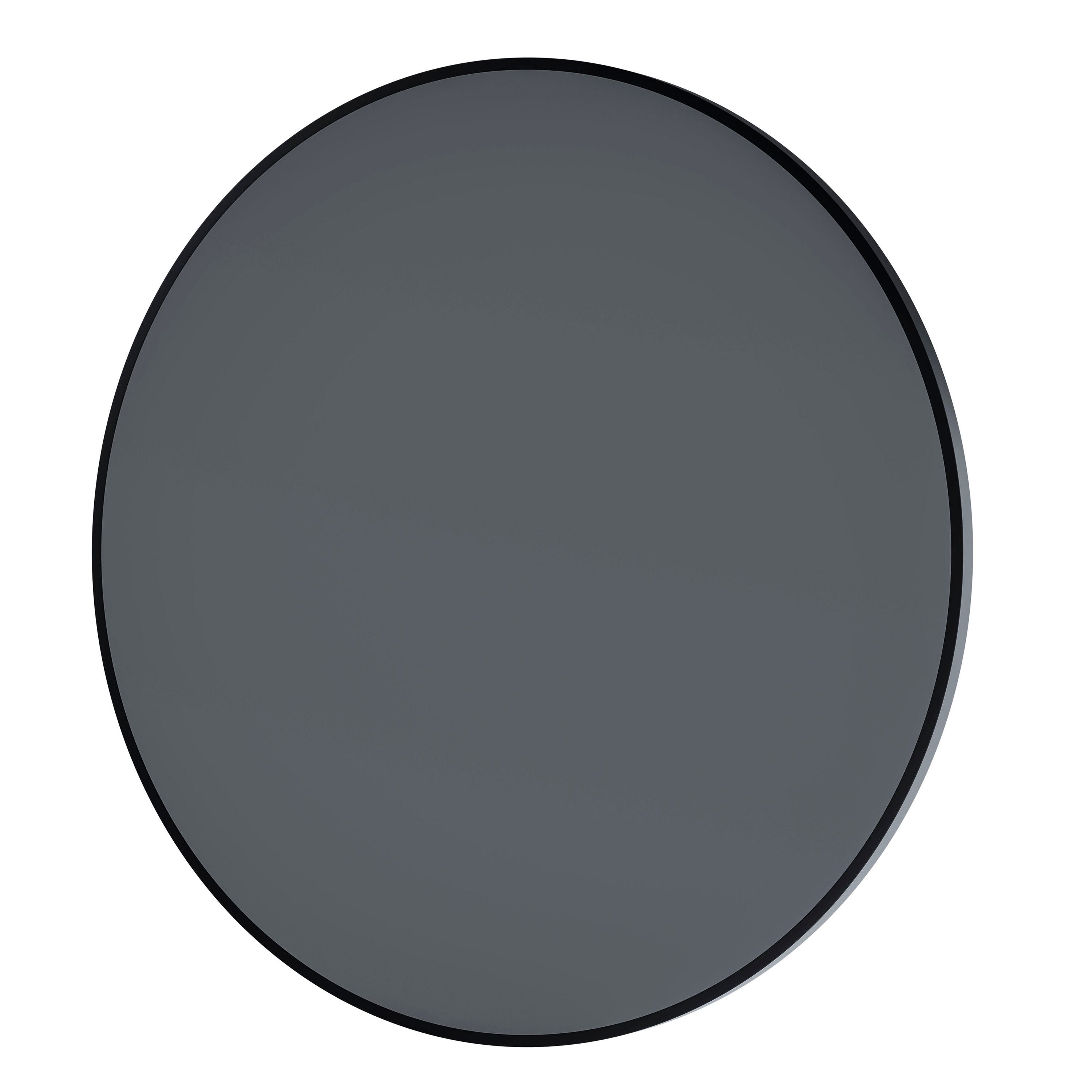BERNSTEIN - Miroir rond design cadre noir éclairages LED détecteur mouvements et réglage de lumière, pour salle de bain - 8232-2.0 - Ø 80cm - 5