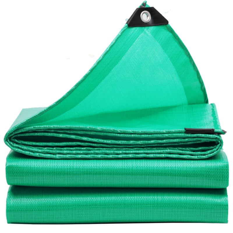 Wytrzymała, wodoodporna plandeka z tworzywa PE, odporna na mróz i promieniowanie UV, do ogrodów, altan i na kempingi, zielona, 2 m x 5 m