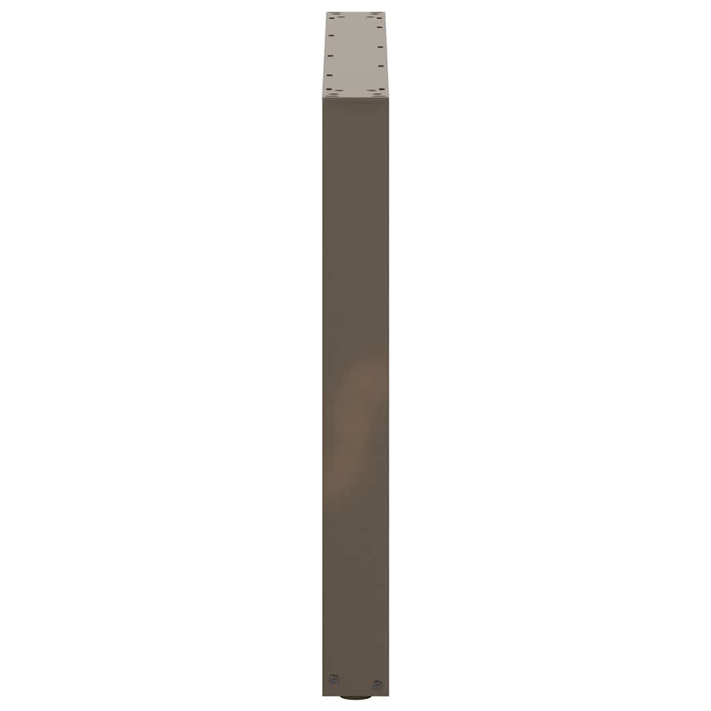 Maison Exclusive - Pieds de table à manger en forme de U, 2 pièces, acier l, 90 x (72-73) cm - 6