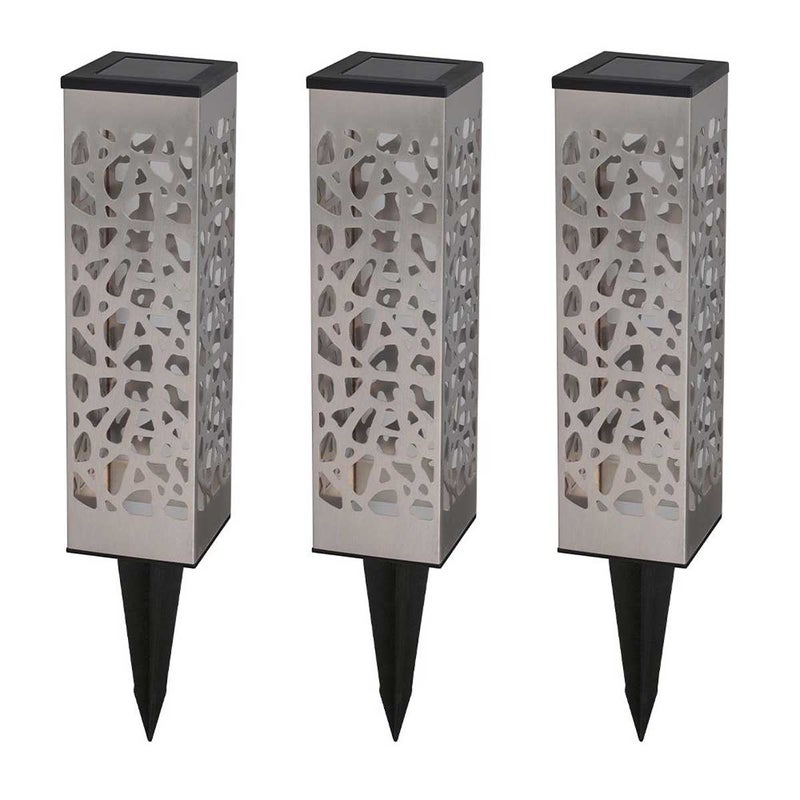 3 organiczne lampy solarne H31CM do gruntu