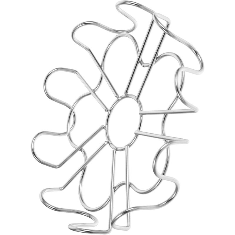 Stalowy stojak do gotowania jajek na parze – wielofunkcyjny, odpowiedni do piekarników, frytkownic powietrznych i szybkowarów – łatwy w czyszczeniu