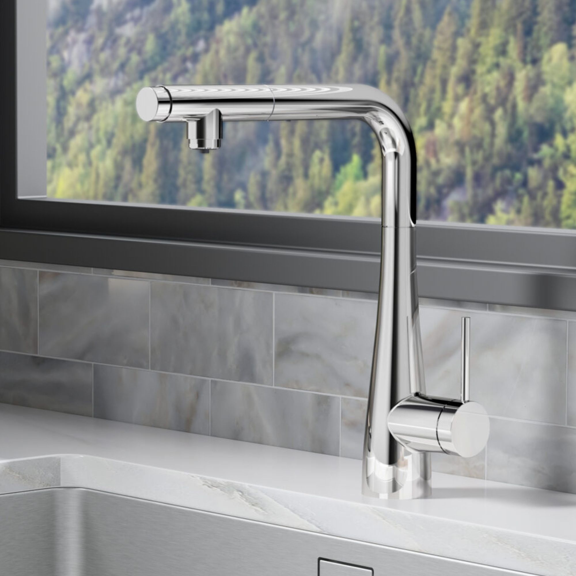 IMEX Grifo de Cocina Osmosis Extraible Grifo Monomando