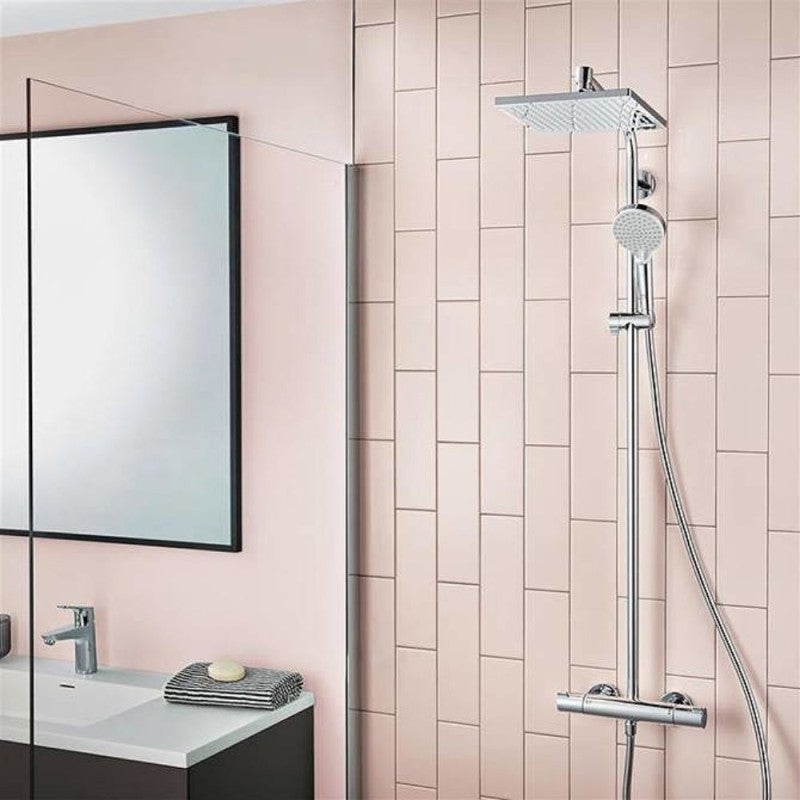 HANSGROHE Crometta E 240 EcoSmart columna de ducha termostática cromada - 2