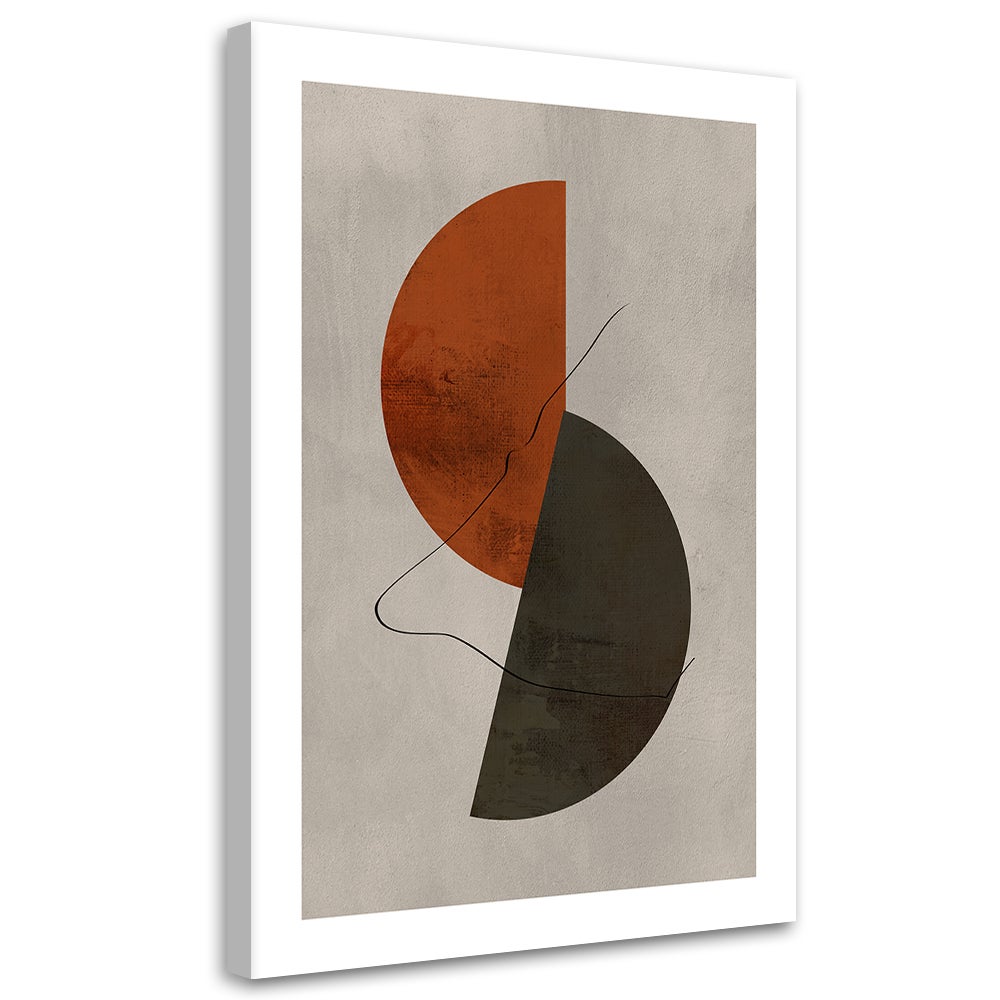 Obraz na płótnie, Półokręgi w stylu boho 70x100