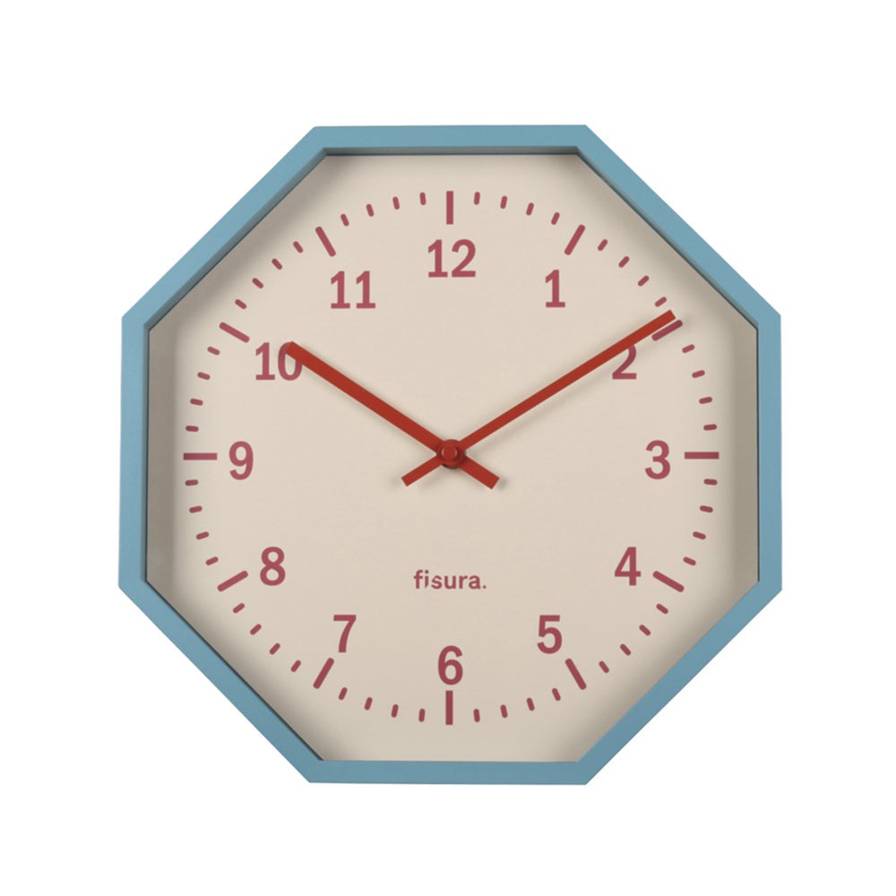 Fisura – Reloj de Pared Original Octogonal Reloj de Cocina
