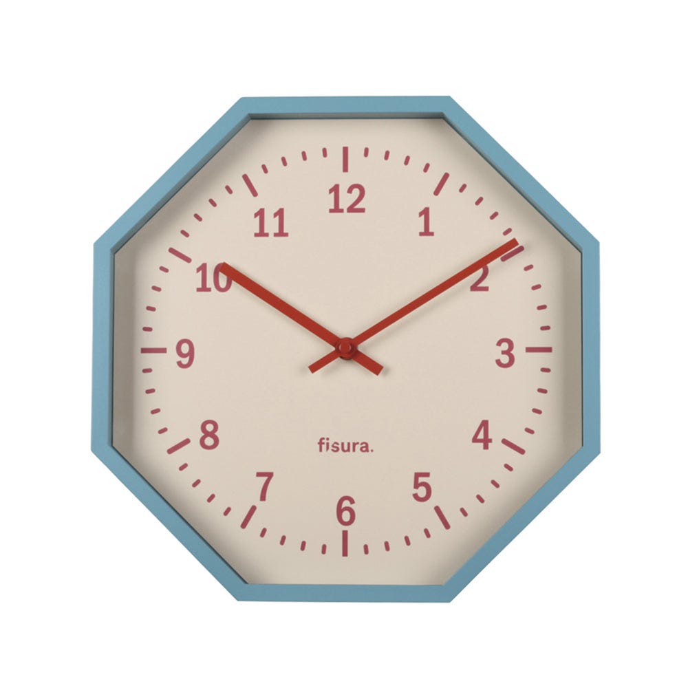 Fisura – Reloj de Pared Original Octogonal Reloj de Cocina