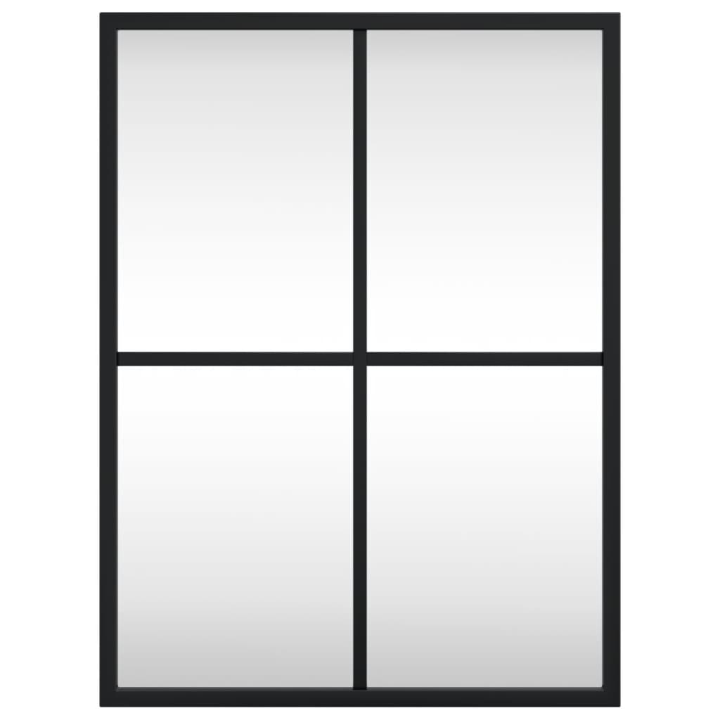Maison Exclusive - Miroir mural noir 30x40 cm rectangulaire fer - 3