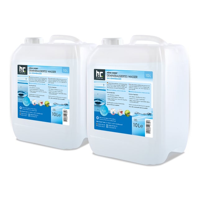 2 x Eau déminéralisée Höfer Chemie® en bidon de 10 L