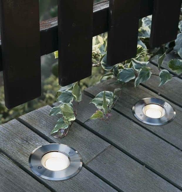 SURIA - Encastrés de sol inoxydable satiné et noir mat de FARO 70588 - 4