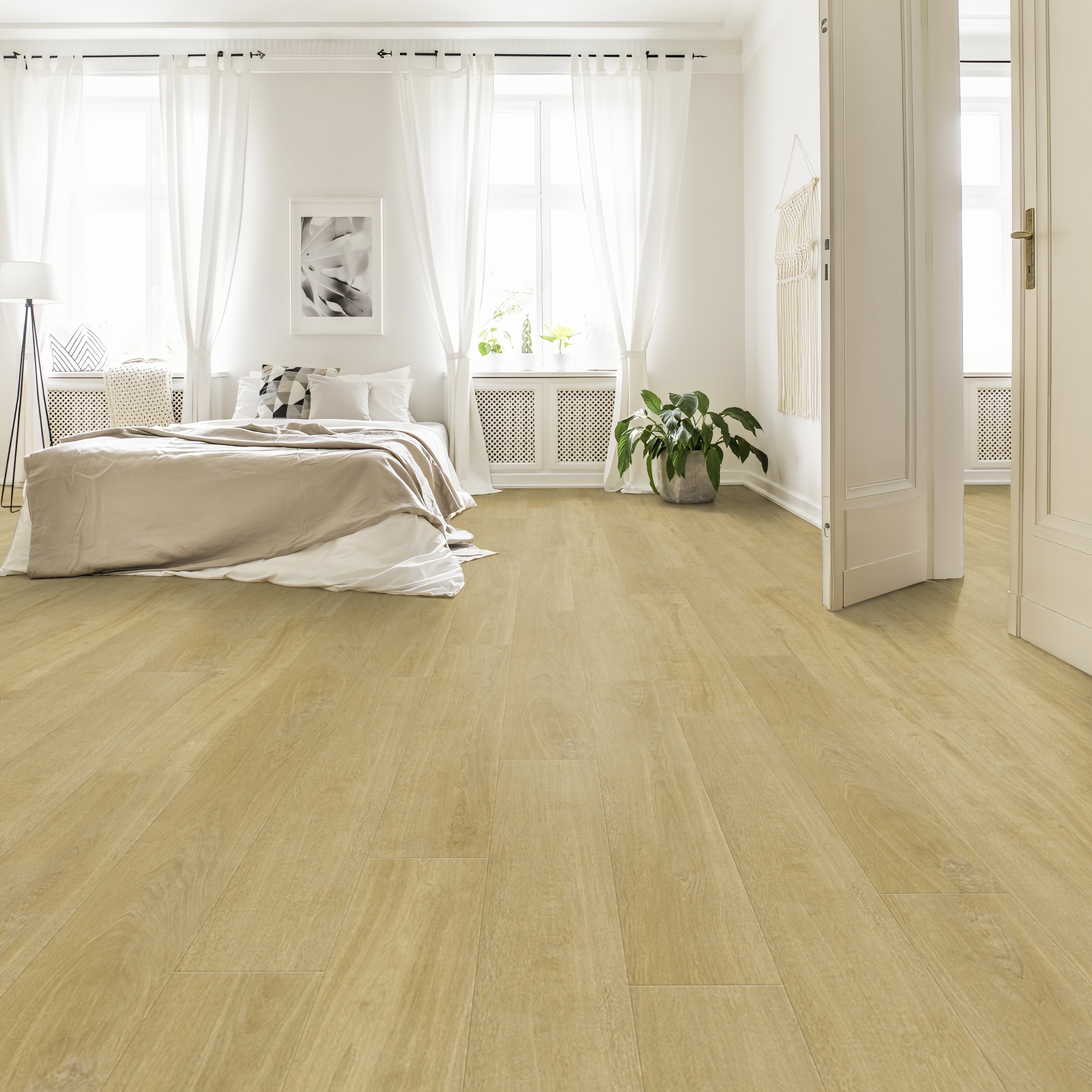 Lame PVC autoplombante sous-couche intégrée effet bois madera miel GERFLOR Senso Unik - 5