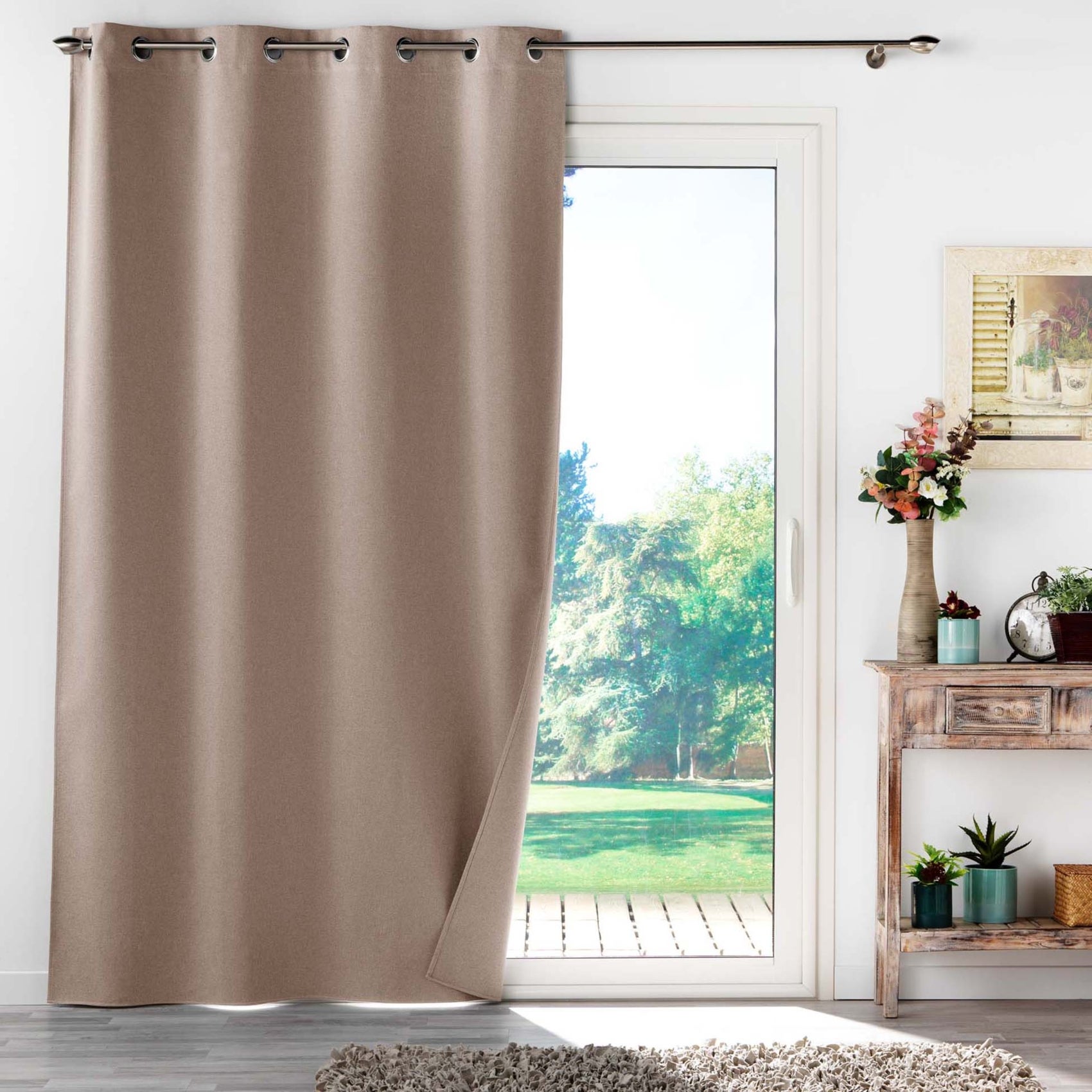 GIRASOLE HOME® Par De Cortinas Opacas, Térmicas Suaves, Estampadas