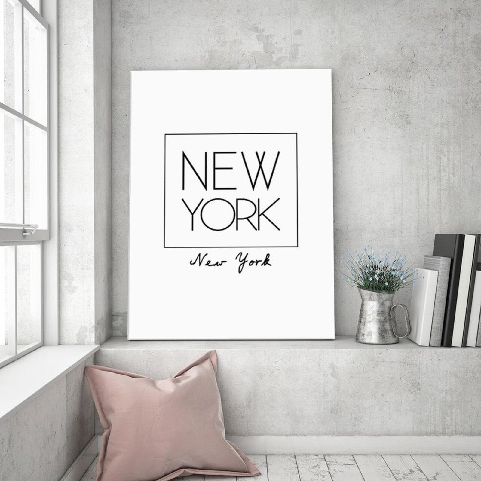 Tableau inscription new york - 60 x 90 cm - 3