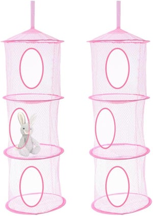 sofun 2 contenitori da appendere per animali di peluche (4 livelli