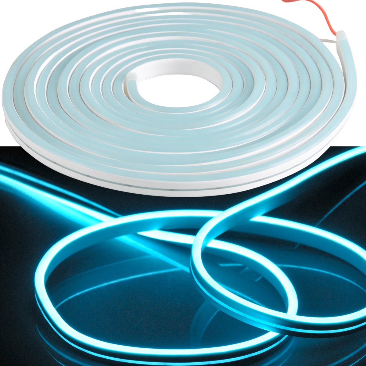 Taśma LED NEON 24V 5m Niebieski IP65 Polux