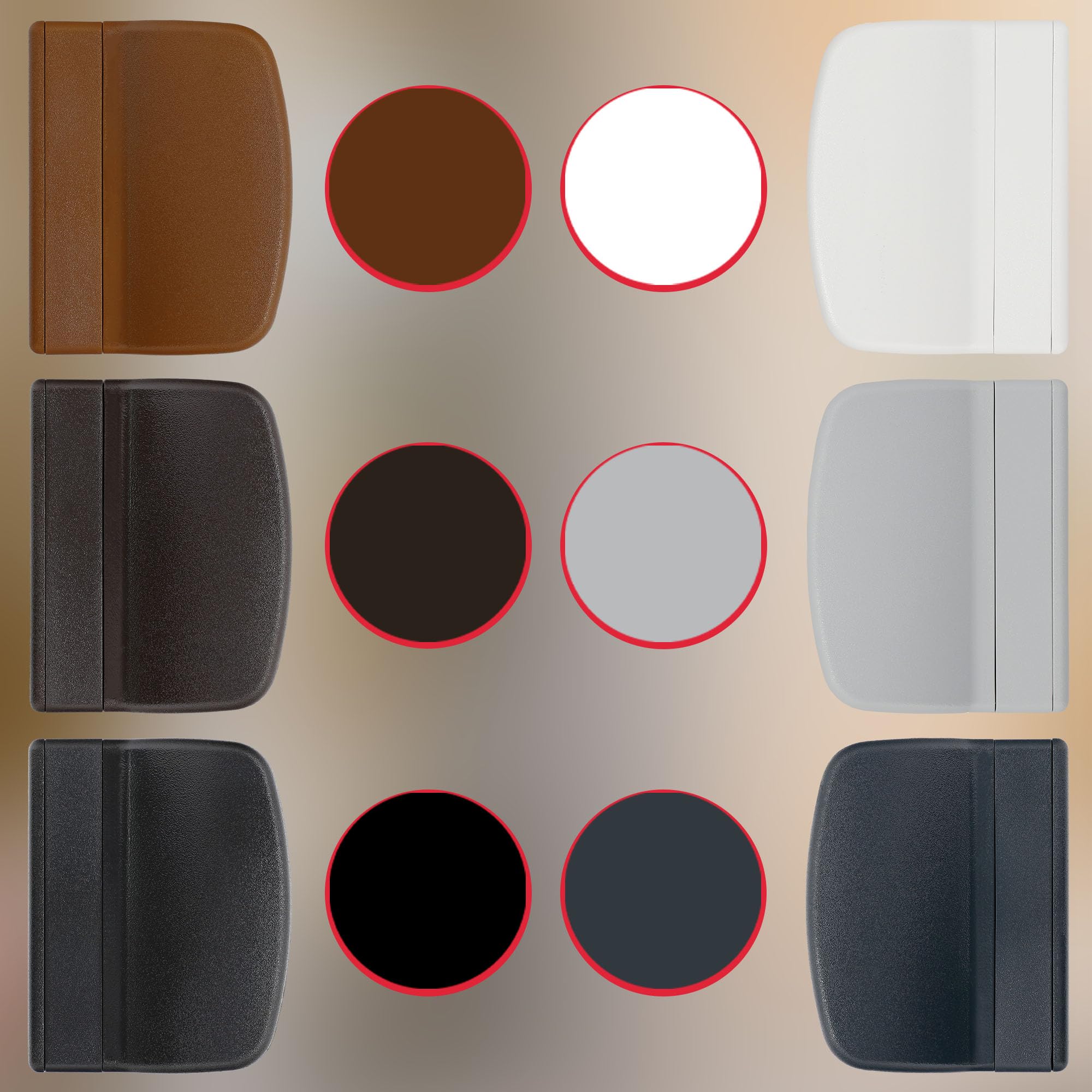 Poignee de Baie Vitree Coulissante - PVC - Brun - Poignee Porte Fenetre PVC - Montage Facile - Durable KOTARBAU - 9