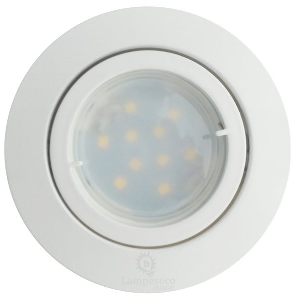 Lot de 45 Spot Led Encastrable Complete Blanc Orientable lumière Blanc Chaud eq. 50W ref.193 - 4