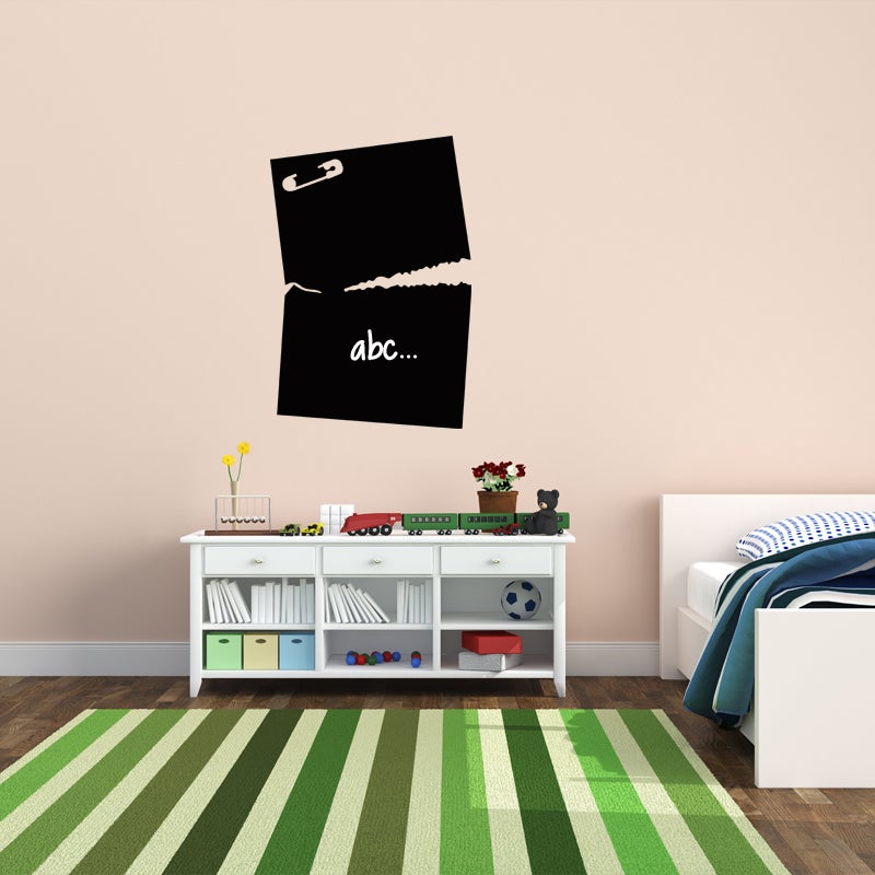 Adesivo ardesia Pin e carta strappata - Sticker adesivo - adesivi murali - 100x70cm - 3