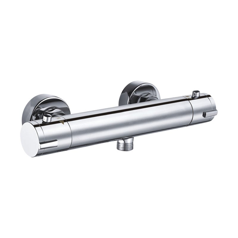 Bateria Prysznicowa Termostatyczna Kran do Prysznica INVENA Prosta Chrom