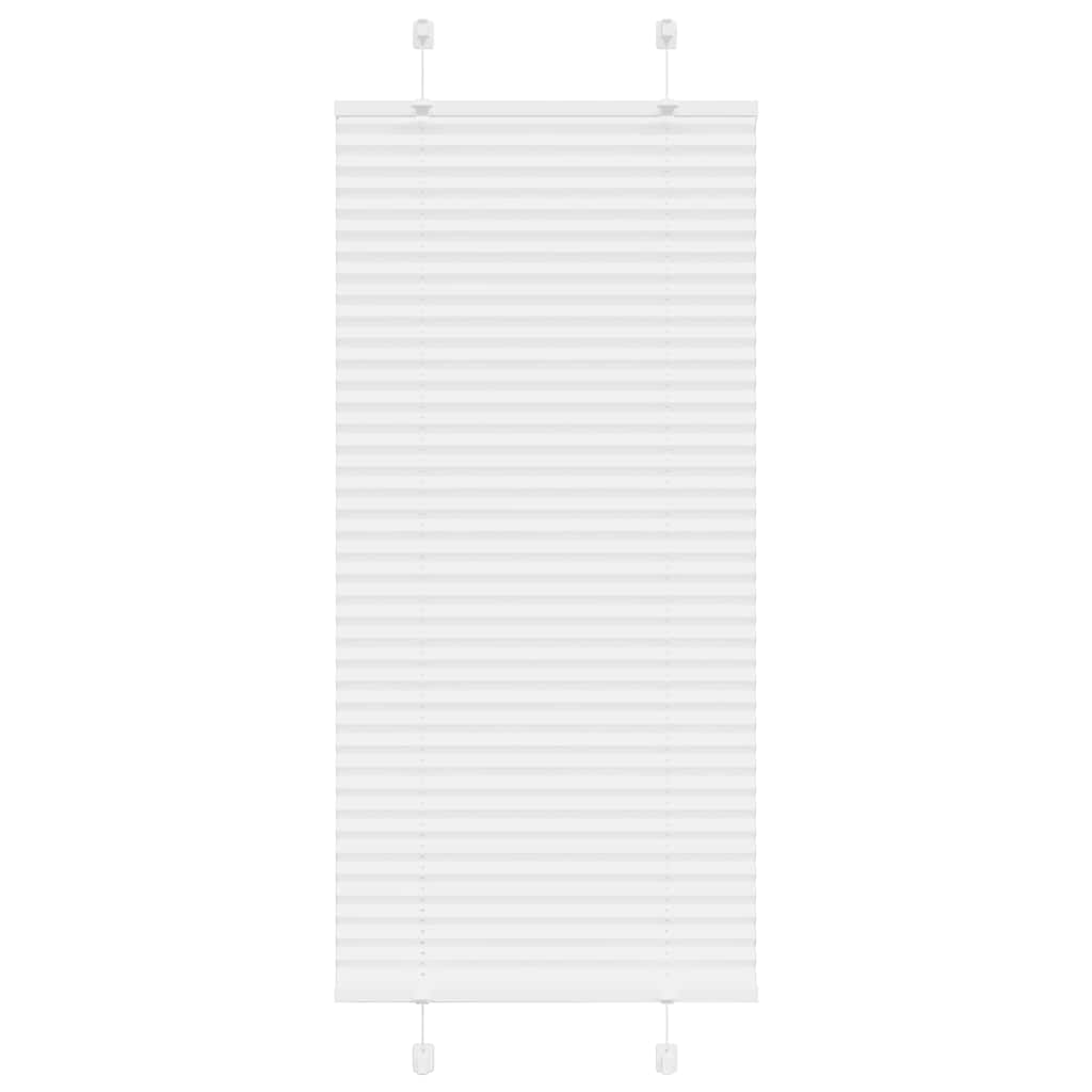 Roleta plisowana biała 65x100 cm Szerokość tkaniny 64,4cm vidaXL