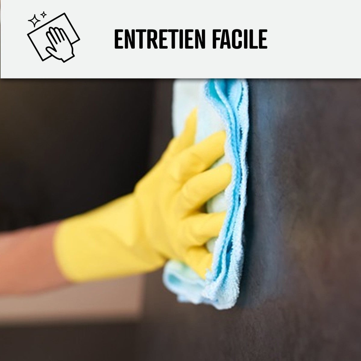 Béton Ciré Cheminée en kit complet Arabica Marron - 2 m² (en 2 couches ...