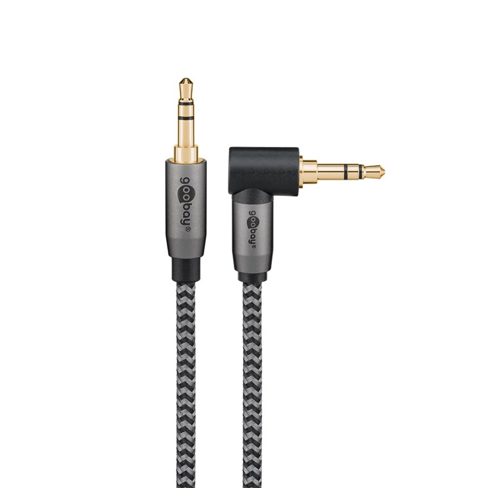 Câble SATA Goobay 6 Gbits - 1m - Angle Droit - Pour Disques Durs Et SSD