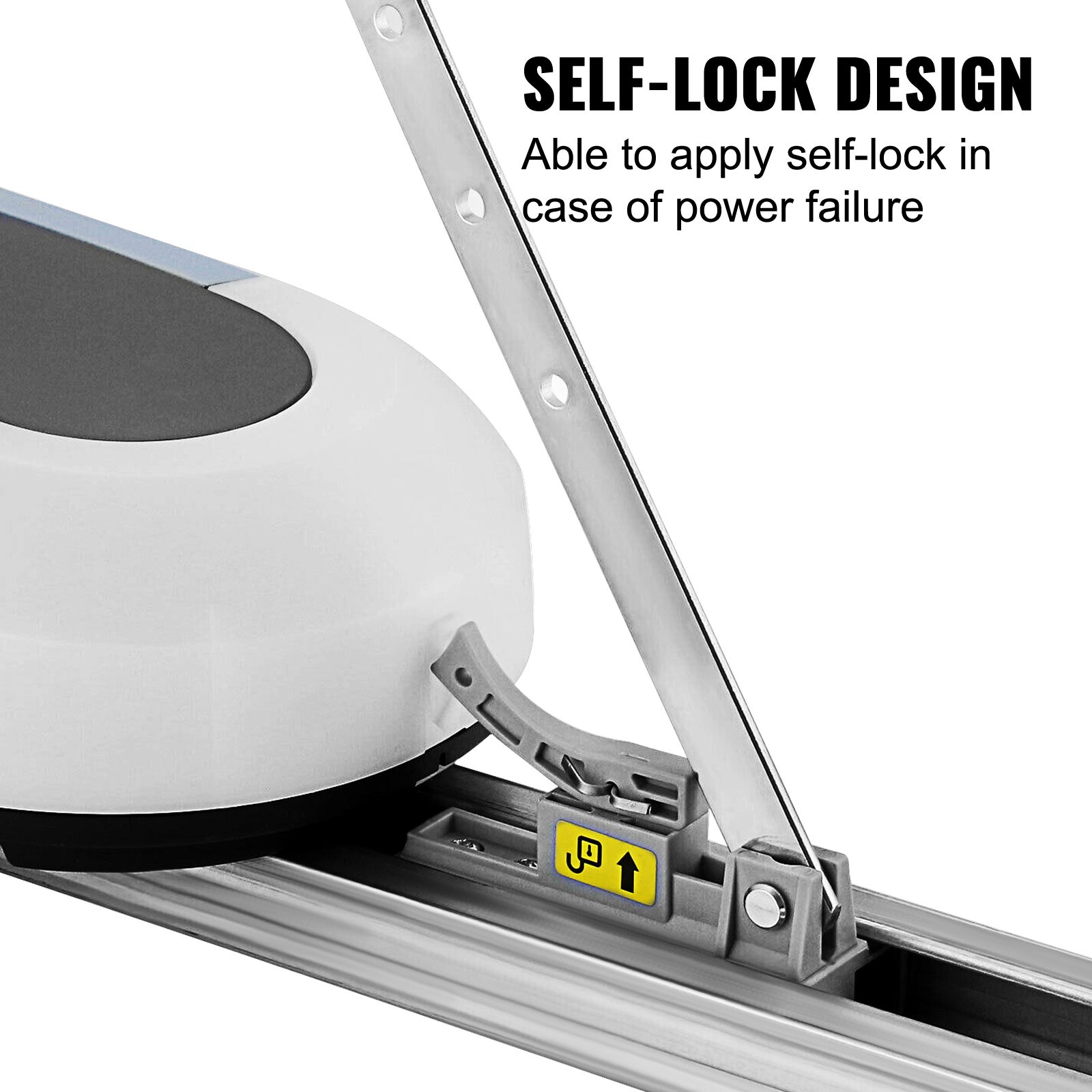 Motorisation de Porte de Garage Automatique VEVOR 1000 N, Moteur 200 W avec Rail 3 m, pour Portes jusqu'à env. 2,2 m, Sectionnelles & Basculantes - 5