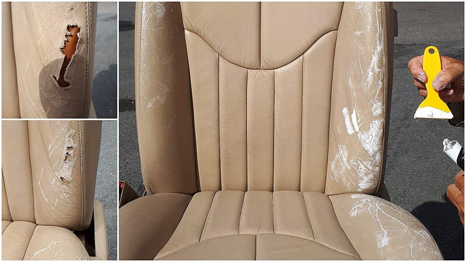 Riparatore di pelle - Pasta morbida: ripara crepe, graffi, buchi, sbucciature SOFOLK - Antracite - 25gr - 4